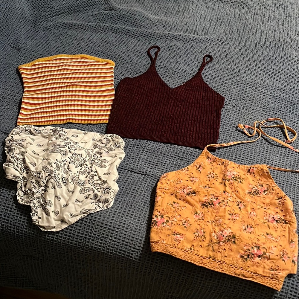 Bundle of 4 crop tops